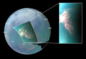 La sonda Cassini desvela el patrón de actividad de las nubes en Titán, la luna de Saturno