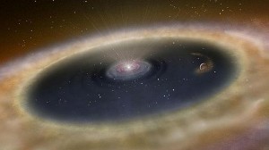 Primera fotografía de la formación de un planeta