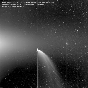 El Cometa C/2011 L4 PanStarrs, Mercurio y la Tierra, desde el espacio (Video)