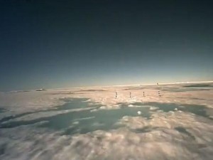 Altas temperaturas convierten el Polo Norte en un enorme lago